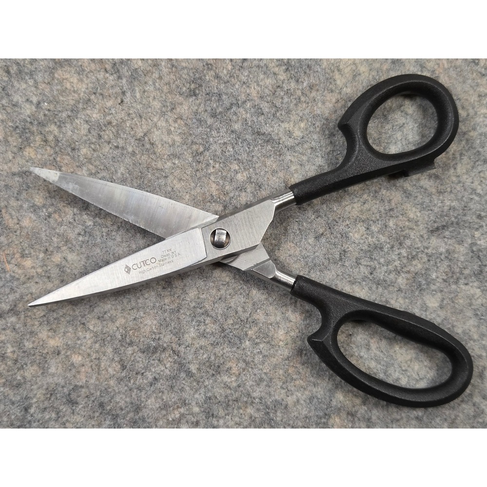 Cutco 77 KK Super Shears High Carbon Stainless Steel Kitchen Scissors Black USA